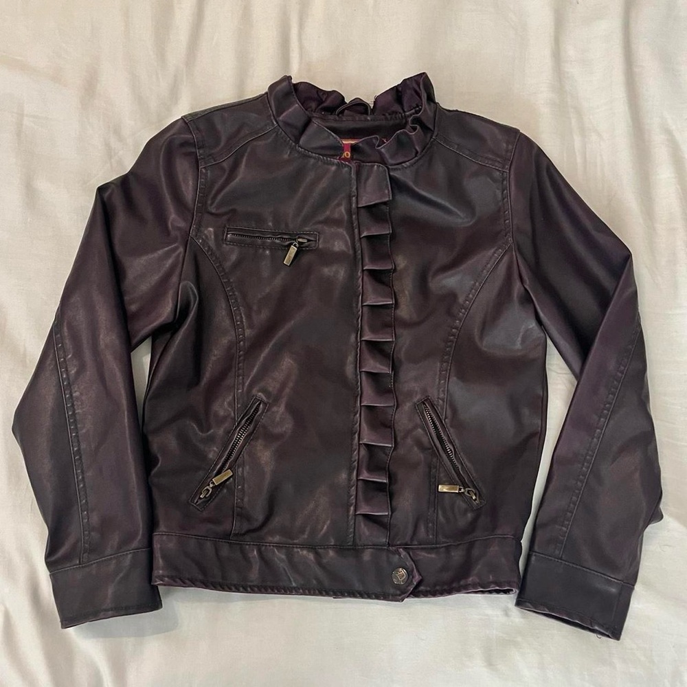 Dollhouse Purple Leather Jacket